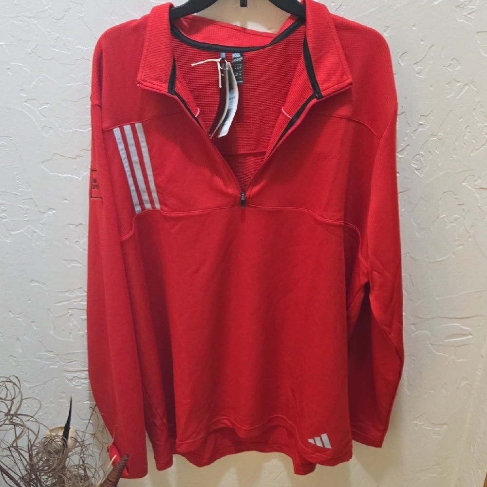 adidas Red Long Sleeve Shirt **See All Photos